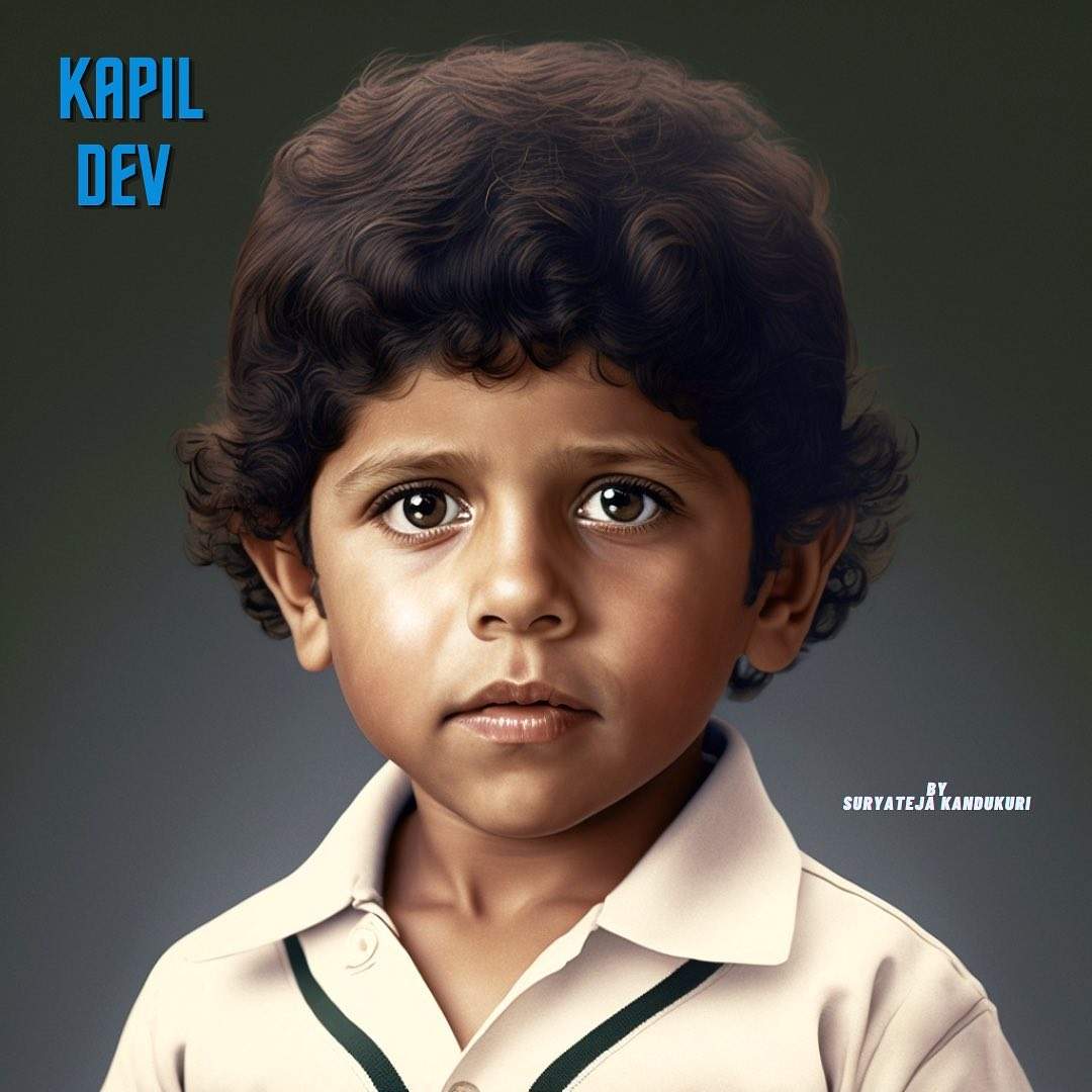 Kapil Dev as a kid